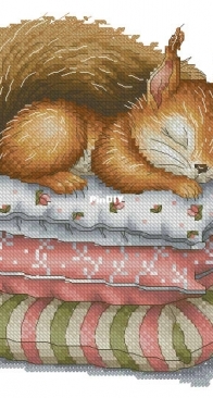 SAstitch - Sleeping Squirrel by Svetlana Sichkar
