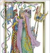 The Vermillion Stitchery #255 King Arthur and Guinevere