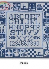 DMC FCE-0920 - Blue Nautical Sampler