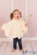 Thomasina Cummings Designs - Roll Necked Poncho with Cable Rib and Sleeve Cuffs