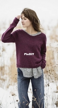 Cromwell Pullover - Bobbi IntVeld -  Blue Sky Fibers