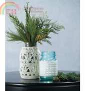 Valley Yarns - Sara Delaney - 575 - Crocheted Lace Jar Covers