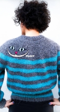 Cheshire Cat Pullover by Manuela Cecchetti -Free