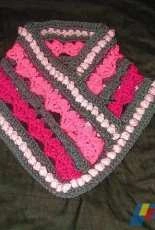 Spider Mambo Designs - Hearts, Bobbles and Stripes Cowl
