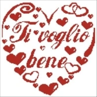 Ti voglio bene in cuore/ I love you written in a heart by Katia Russo XSD