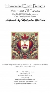 HAED - HAEMAW 20242034 - Mini Heart of Canada by Malcolm Watson XSD & PCS