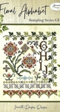 Jeannette Douglas Designs - Floral Alphabet GHIJ