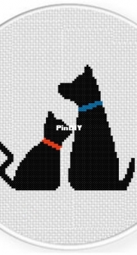 Daily Cross Stitch - Collared Pets