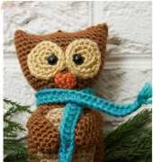 Red Heart - Sahrit - Sahrit Freud Weinstein -  LW3698 Wise Owl Ornament - Free