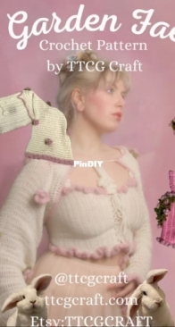 TTCG Craft - Pauline - The Garden Fae set top and cardigan