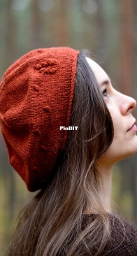 Enchanted Pinecone Beret by "Amanita" Agata Mackiewicz