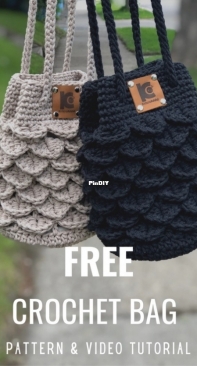 KnitcroAddict - Wannipa Yunker - Mini Crocodile Stitch Bag - Free