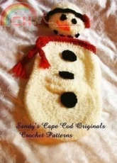 Sandys Cape Cod Originals - Sandy Powers - 308 Snowman Cocoon-Beanie