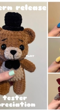 Kendell Crochets - Kendell - 4 in 1 Teddy Bear, Bunny, Chicken, & Fox Crochet P