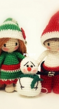 Pink Mouse Boutique - Diana Moore - Christmas Dolls