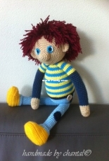 Handmade by Chantal - Toto of the sand castle by the sea  - Dutch