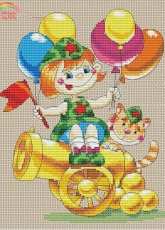 Natalia Mityushina TataMi - Girl with balloons - free