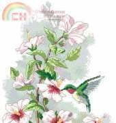 Dimensions - Sunset 13667 Hummingbird Art PCS