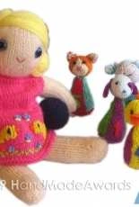 HandMadeAwards - Monica Girly Doll is Playing Bowls -