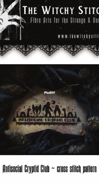 The Witchy Stitcher - Antisocial Cryptid Club PCS + XSD