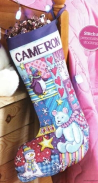 Christmas Stocking from The World of Cross Stitching TWOCS 186 XSD