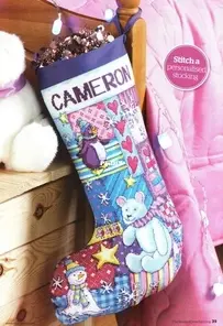 Christmas Stocking from The World of Cross Stitching TWOCS 186 XSD