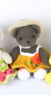 Stringy Ding Ding - Olive - Dress up Bears - Free