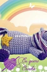 Eu quero croche - Adriana Gori - Sleeping baby unicorn  - Free