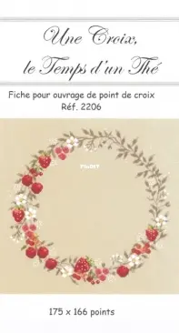 Une Croix le Temps dun The 2206 Ornement Fraise