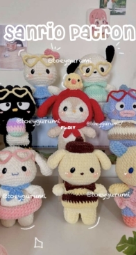 Toeygurumi - Sylvanian Birthday - Sanrio Pattern - English and Spanish