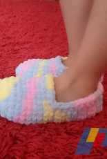 Crochet slippers
