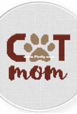 Daily Cross Stitch - Cat Mom