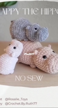 Crochet CroChey - Cheyenne - Happy The Hippo - Free