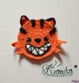 Krawka - Kamila Krawka Krawczyk - Halloween Coaster Pumpkin Cat - Free