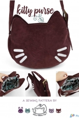Kitty Purse by Sew Desu Ne?-Free