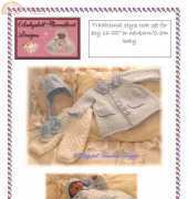 Babydoll Handknit Design-Coat Set for 16-20"inch Doll