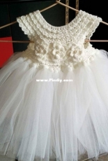My dress made crocheted and with tulle
