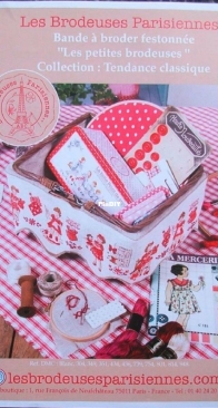 Les Brodeuses Parisiennes  - Collection: Les Grilles - Bande a broder festonnée - Les petites brodeuses