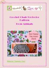 Wonderful Hands - Maria Manuel- Crochet chair protector from animals