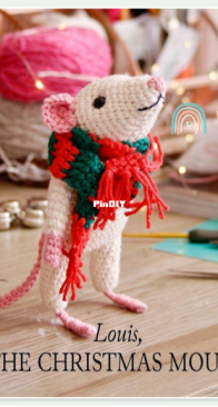 Aukillu Crocheteria Criativa / Aukillu Creative Crochet - Monica Santos Schneider - Louise the Chritsmas Mouse
