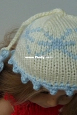Snowflake Hat For A Doll by Bronislava-Free