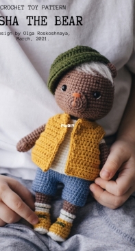Ro Crochet Designs - Olga Roskoshnaya - Misha the bear