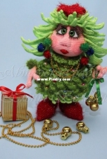 Elena Belova-Girl Christmas tree-Russian