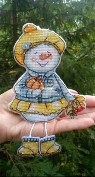 My Embroidery - Made for You Stitch - Snowman With Pumpkin by Elena Shestakova