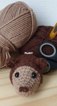 Crochet Hedgehog keychain
