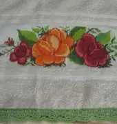 toallas con rosas