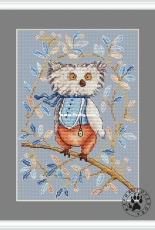 Vintage Owl by Maria Gorelova