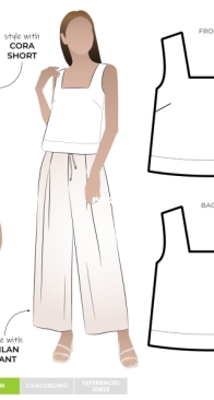 Style Arc - Byron Woven Top - Sizes 10-22