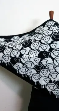 Counting Sheep Shawl by Lisa Hannan Fox - Nifty Knitter Designs