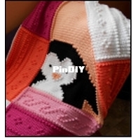 Color and Shape Design - Jody Pyott - Crocheted Blanket Penguin